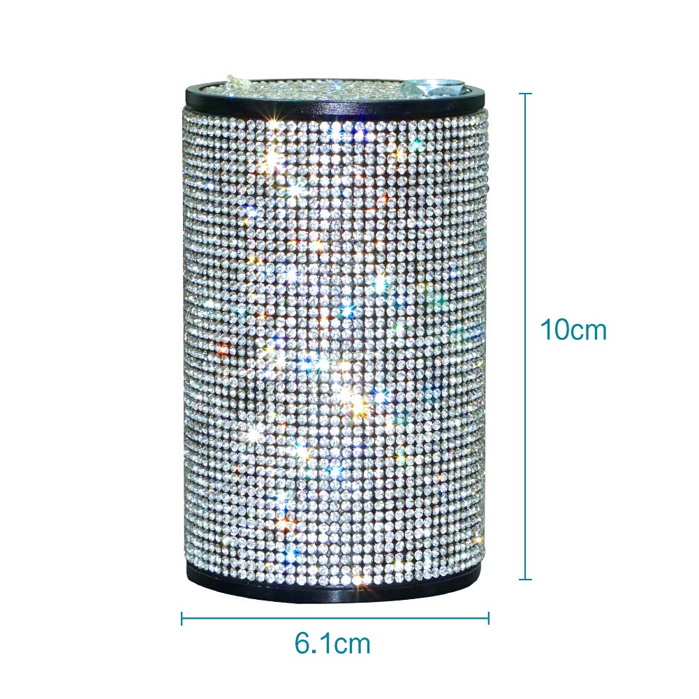 eing Car Ashtray Car Ashtray Detachable Easy Clean Up Detachable Stainless Car Ashtray with Lid Desktop Smoking Ash Tray for Home Office,Black - Image 5