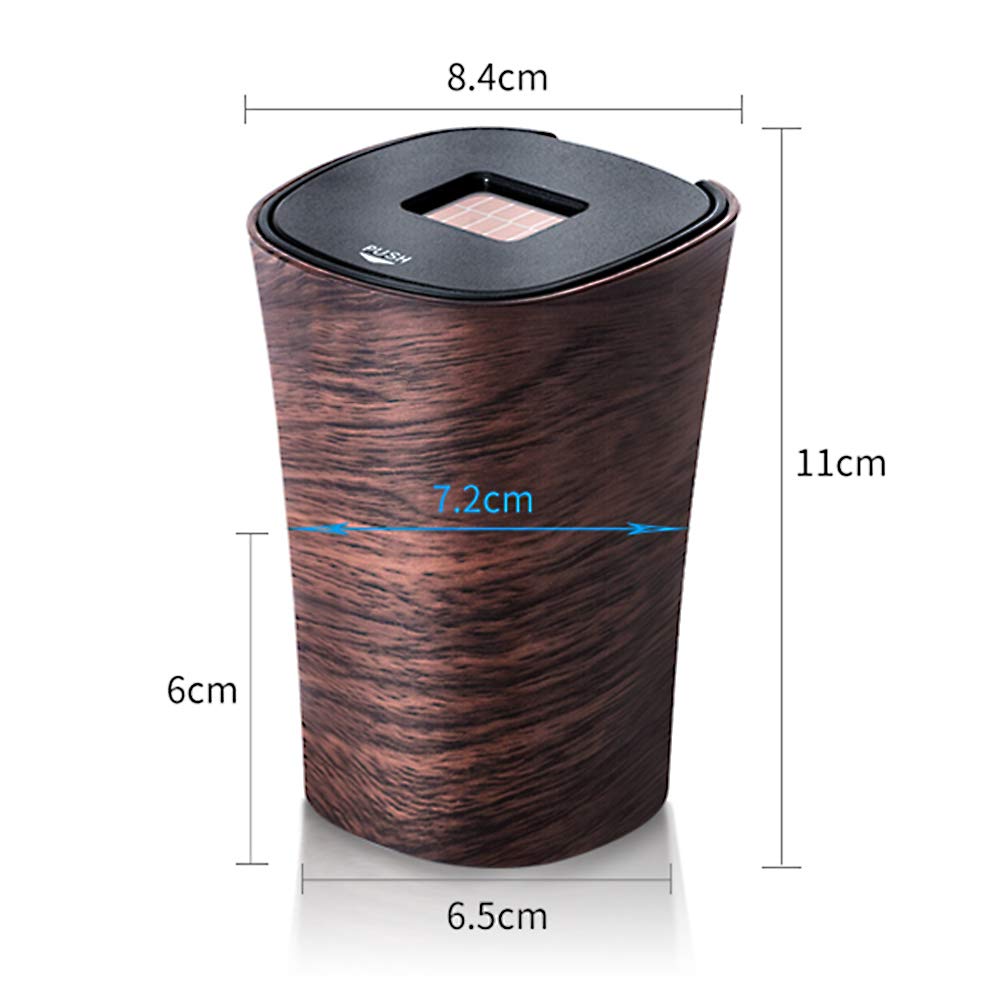 eing Car Ashtray Smokeless Vehicle Cigar Portable Ashtray Cup Holder with LED Blue Light,Automotive Supplies Solar Ashtray for Car Home Office - Image 3