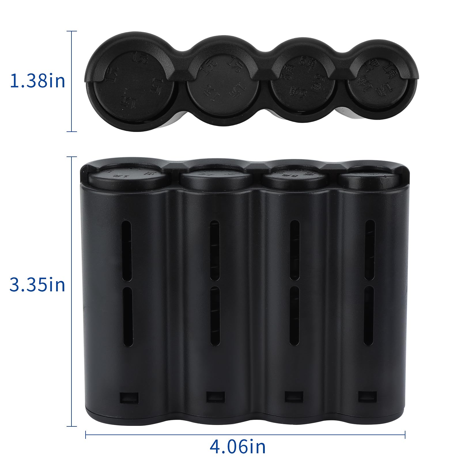 eing Coin Holder, Portable Coin Change Organizer, Universal Coin Storage Coin Holder for Car, Wallets, Pockets (4 Layer / 1 - Pack) - Image 7